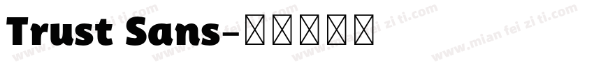 Trust Sans字体转换